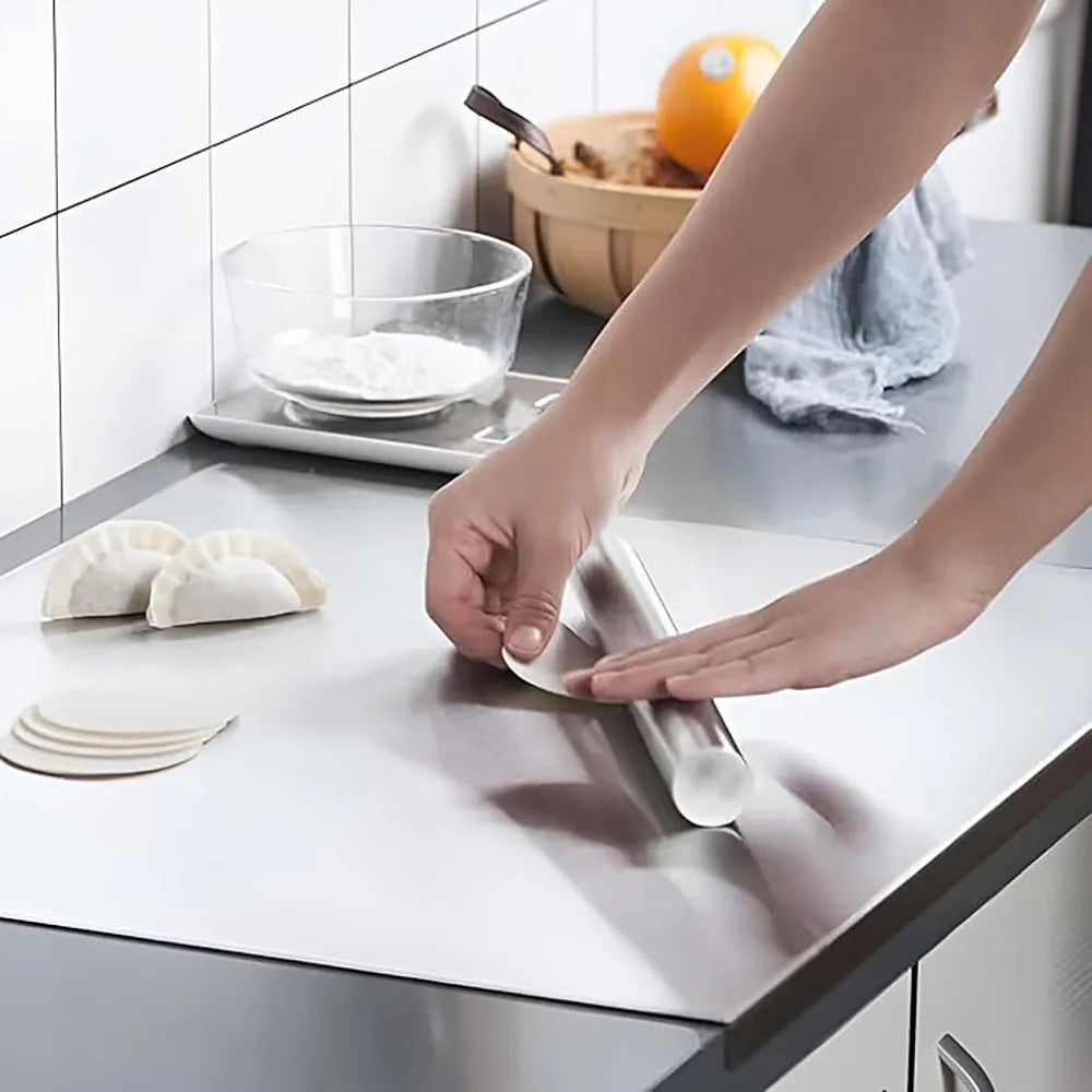 Stainless Steel Cutting Board Rolled Panel Double-Sided Anti-Mildew Super Thick Family Kitchen Large Cutting Board