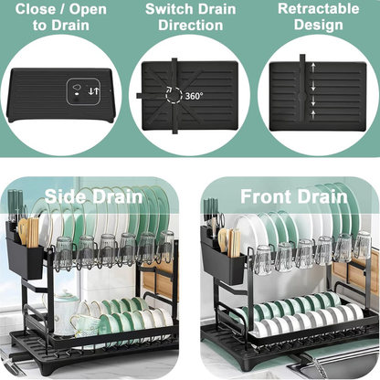 Multifunctional Kitchen Dish Storage Rack