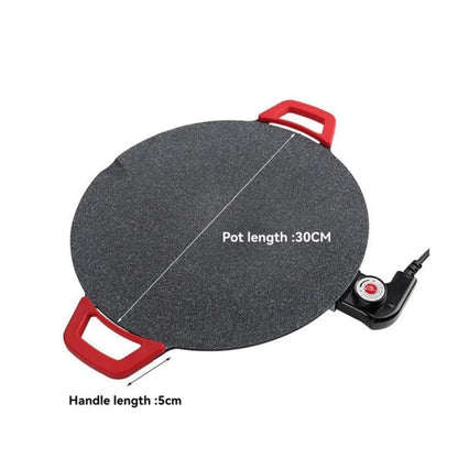-ESTR Electric Griddle Smokeless Electric BBQ Grill Baking Trays Nonstick Cooking Griddle Pan Pancake Maker EU Plug