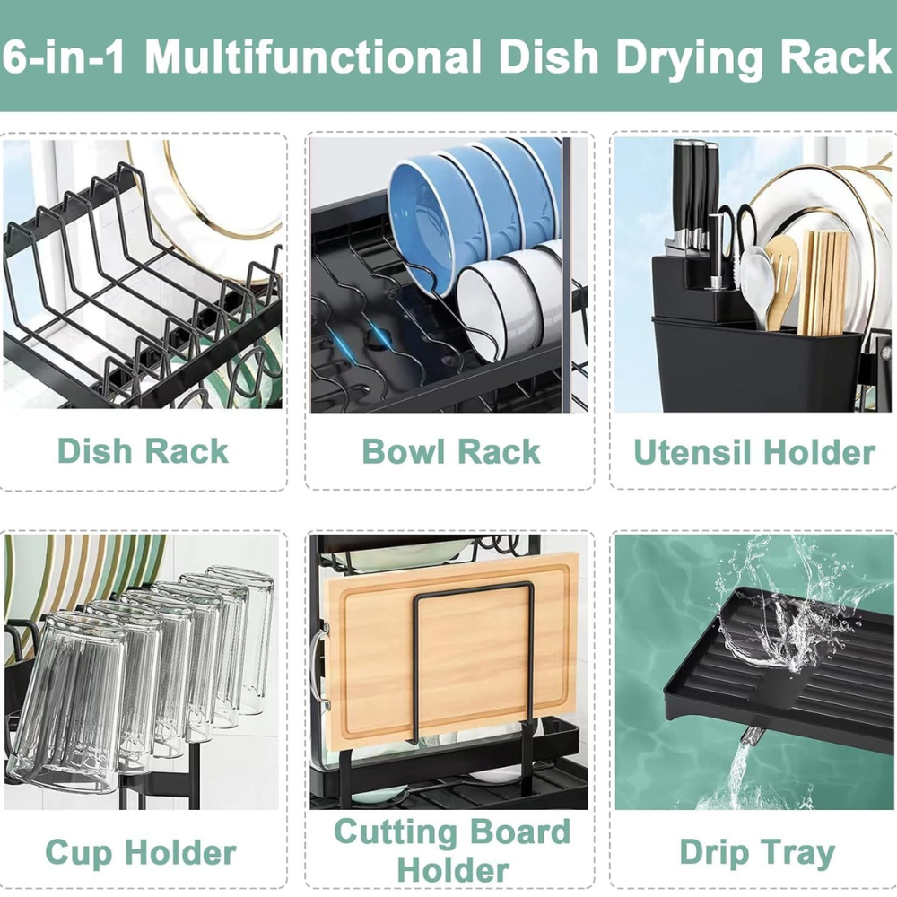 Multifunctional Kitchen Dish Storage Rack