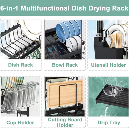 Multifunctional Kitchen Dish Storage Rack