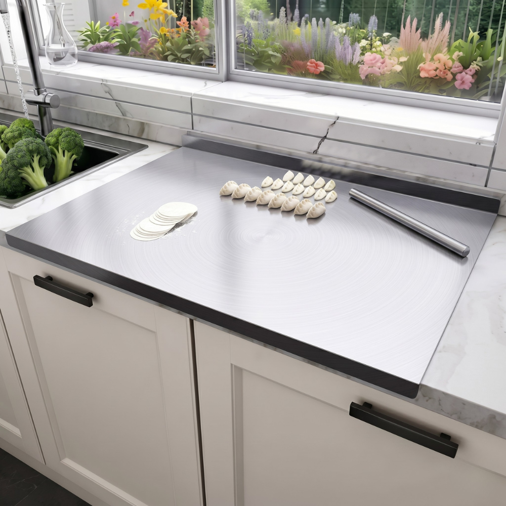 Stainless Steel Double-Sided Cutting Board
