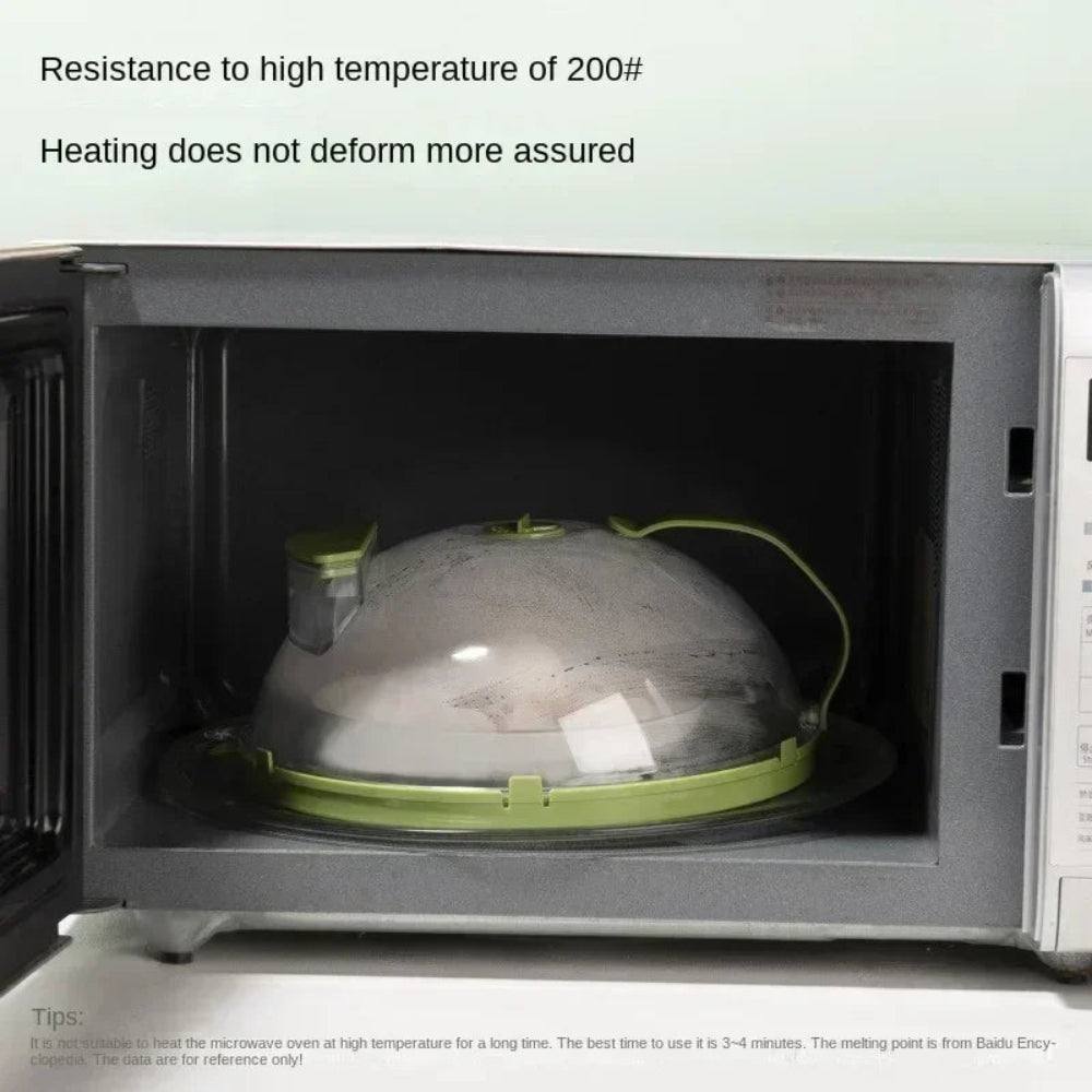 Microwave Splash Heating Cover High Temperature Resistant Water Injection and Splash-Proof Kitchen Utensils Kitchen Organizers