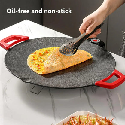 -ESTR Electric Griddle Smokeless Electric BBQ Grill Baking Trays Nonstick Cooking Griddle Pan Pancake Maker EU Plug
